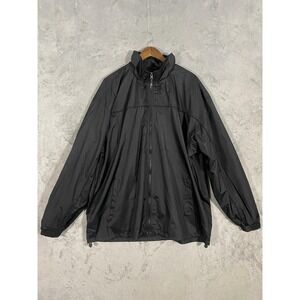 I5 Apparel Jacket Mens 3XL Black Water Resistant Lightweight Windbreaker Zip